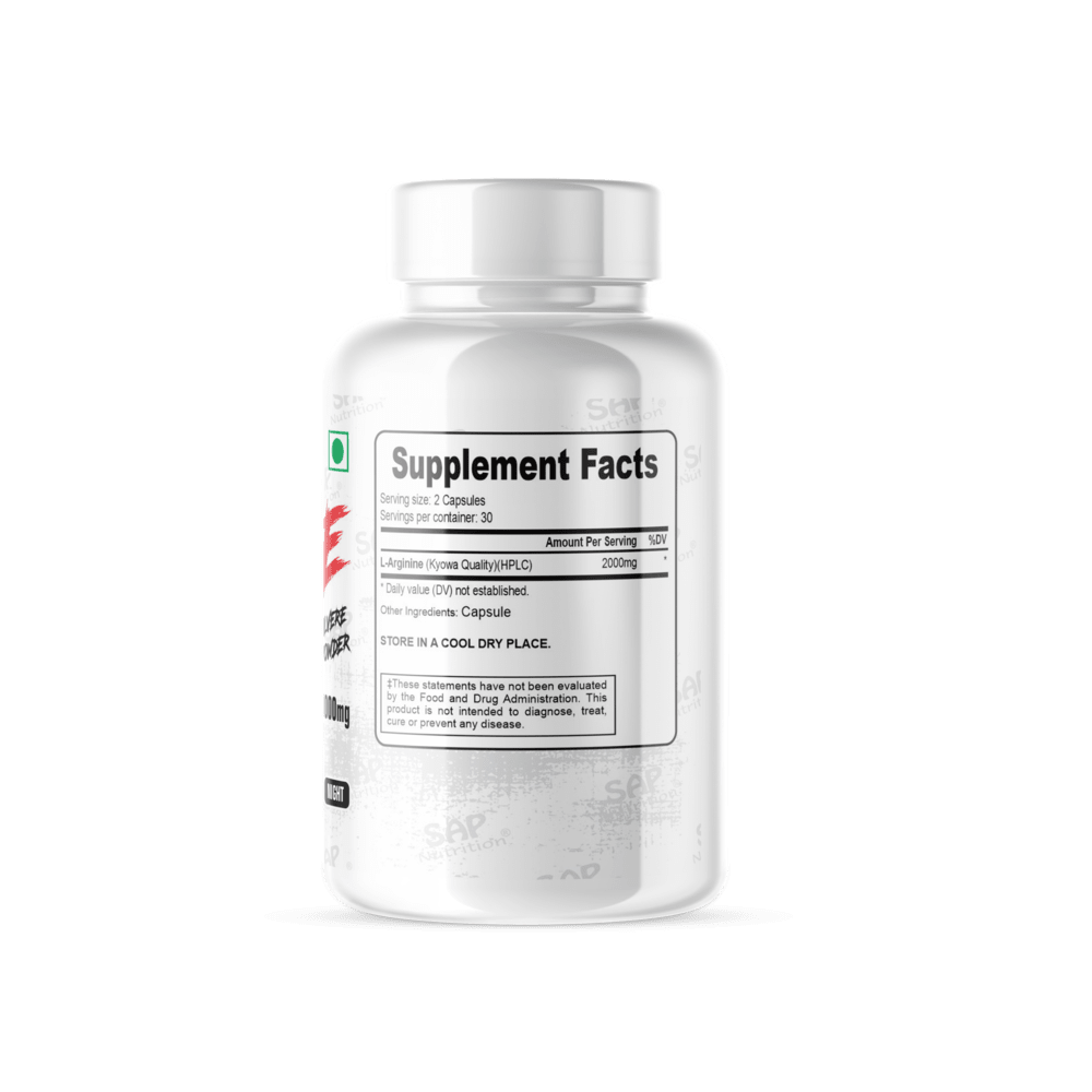Sap Nutrition Arginine White Series 60 Capsule - Image 2
