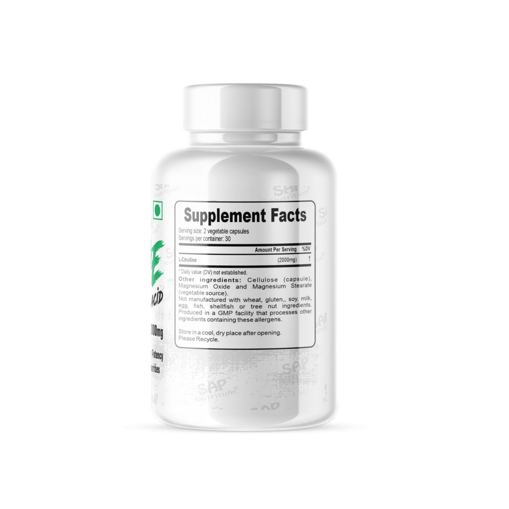 Sap Nutrition Citrulline, 60 Capsule - Image 2