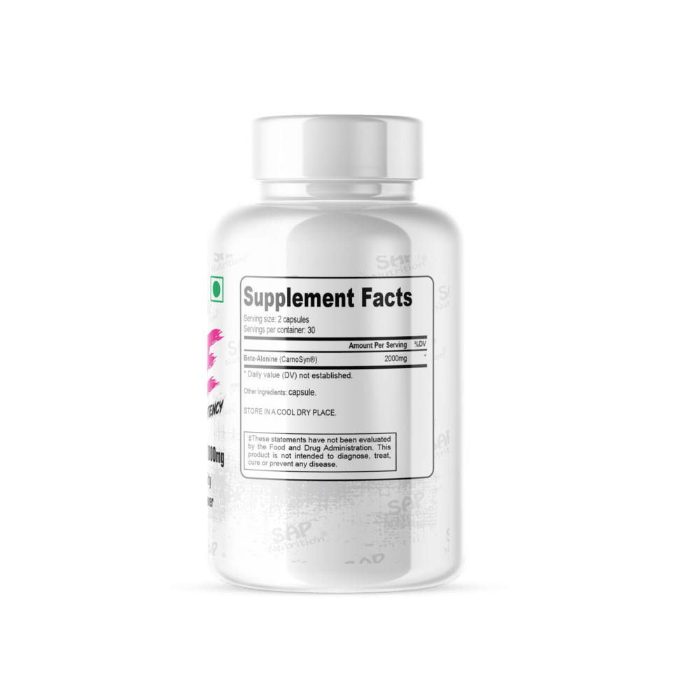 Sap Nutrition Beta Alanine White Series, 60 Capsule - Image 2