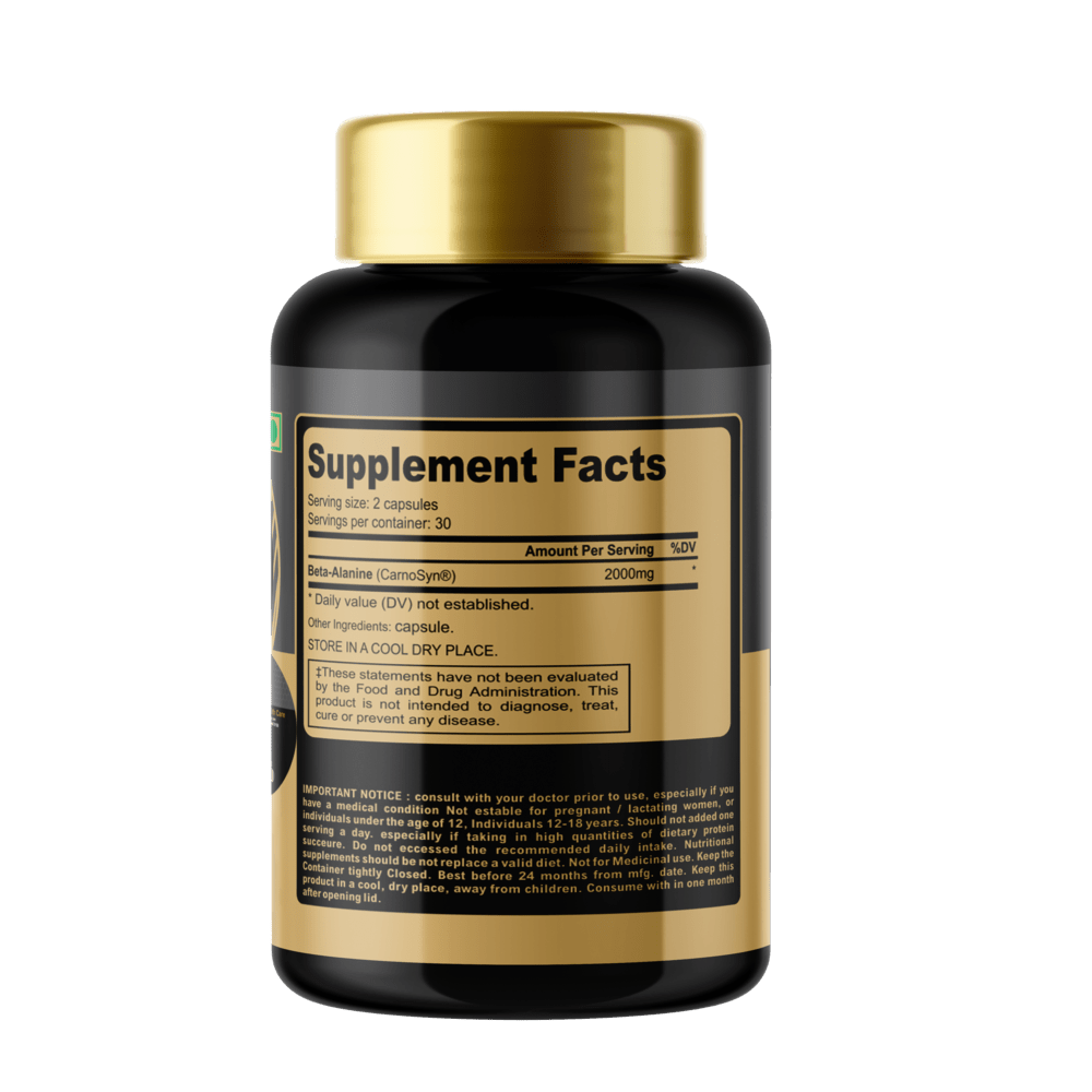 Sap Nutrition Beta Alanine Gold Series, 60 Capsule - Image 3