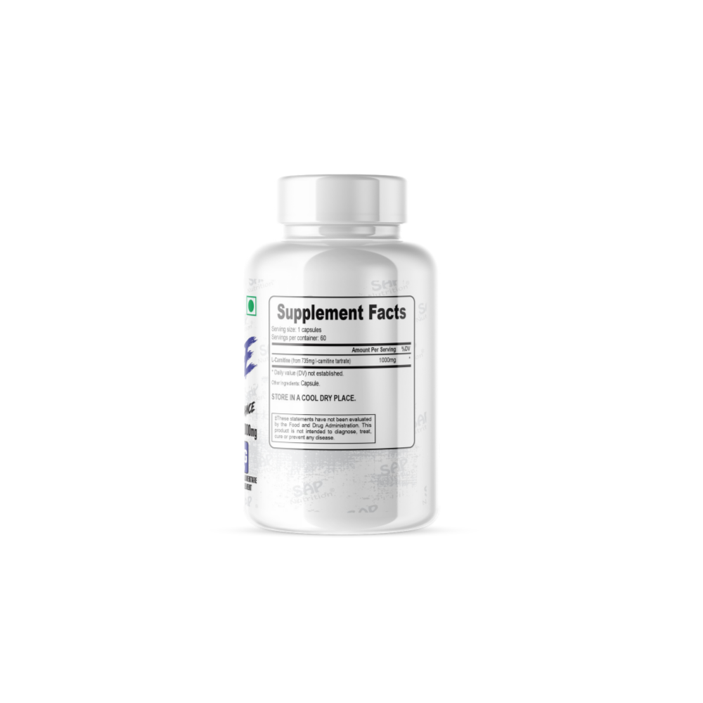 Sap Nutrition Carnitine, 60 Capsule - Image 3