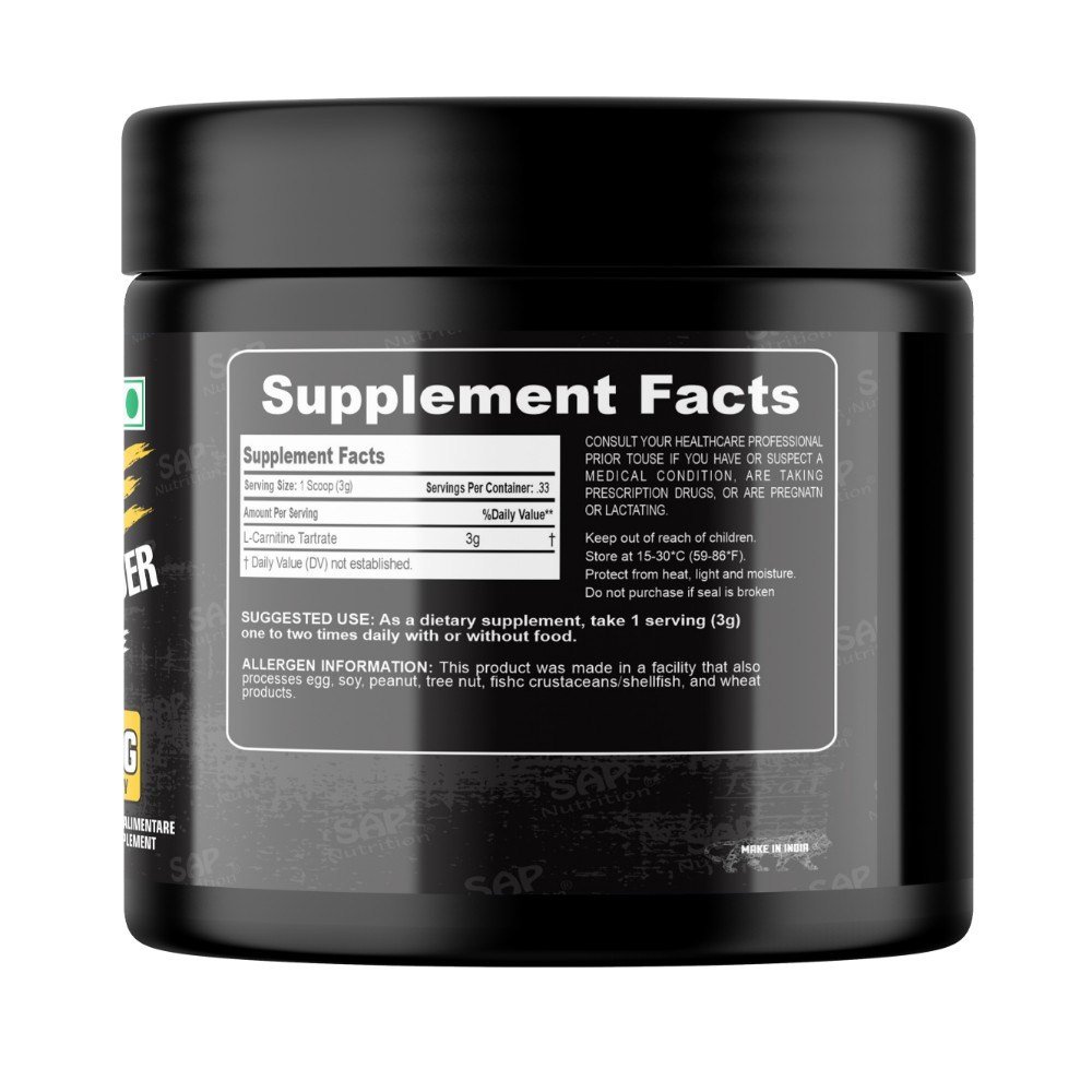 Sap Nutrition Carnitine 100g Powder - Image 2