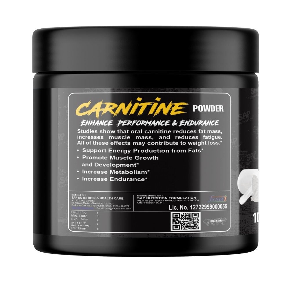 Sap Nutrition Carnitine 100g Powder - Image 3