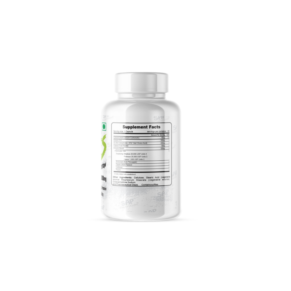 Sap Nutrition Enzymes, 60 Capsule - Image 2