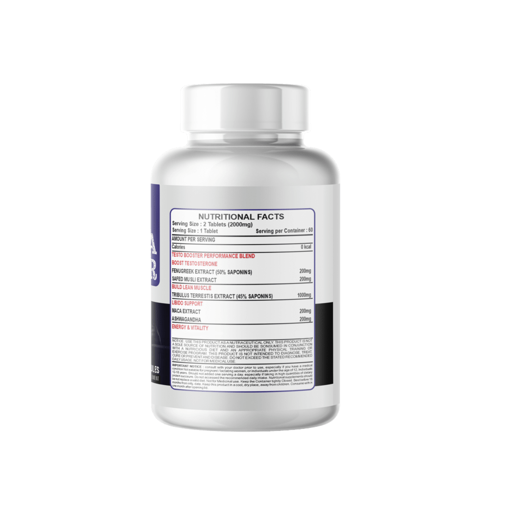 Sap Nutrition Testa Booster, 60 Capsule - Image 3