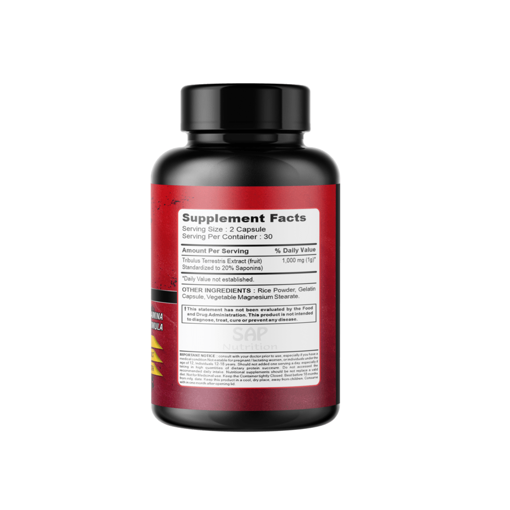 Sap Nutrition Tribulus, 60 Capsule - Image 3