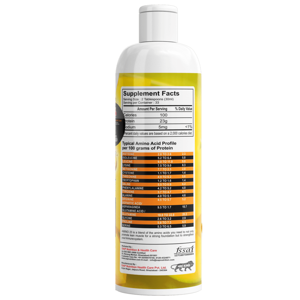 Sap Nutrition Amino 23, 1000ml Liquid - Image 3