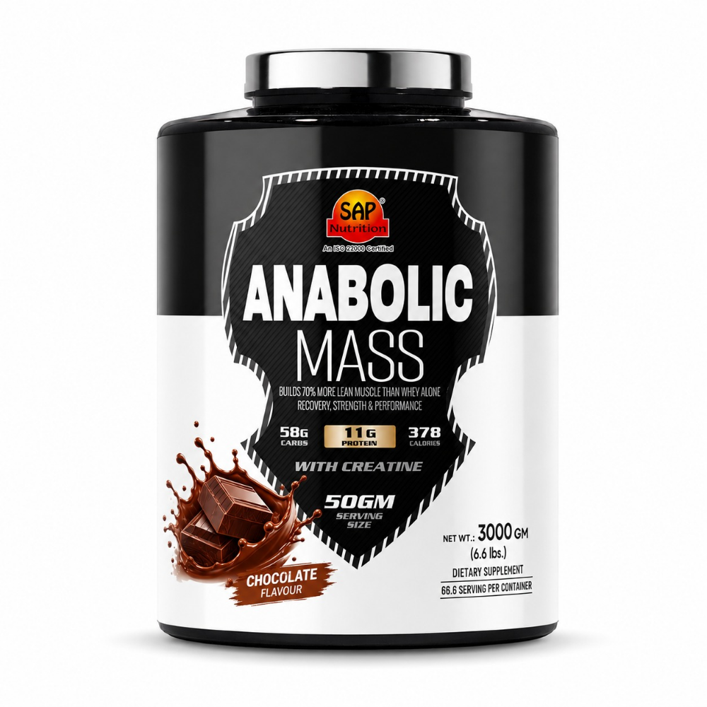 SAP Nutrition Anabolic Mass Gainer with Creatine – 11g Protein