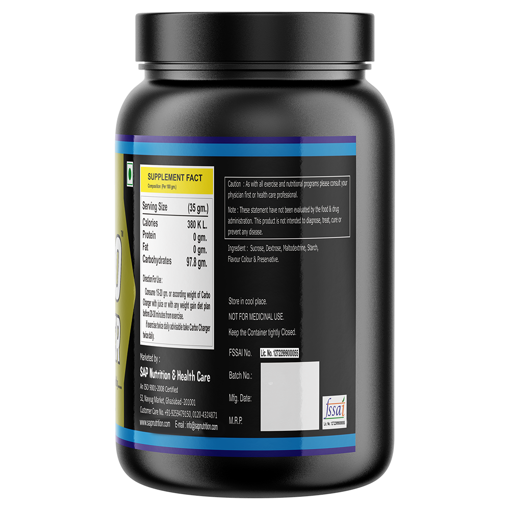 SAP Nutrition Carbo Charger – Carbohydrate Energy Supplement | 1 KG - Image 2
