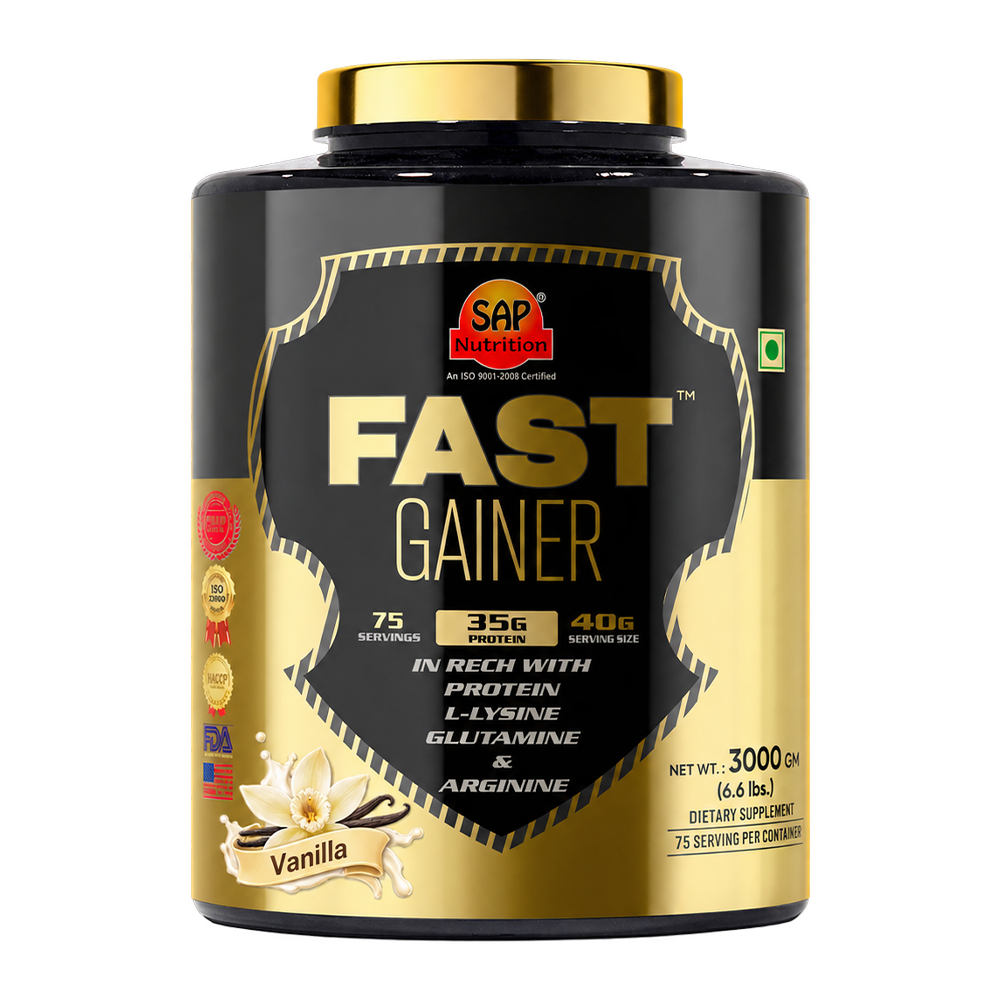 SAP Nutrition Fast Gainer – 35g Protein with L-Lysine, Glutamine & Arginine