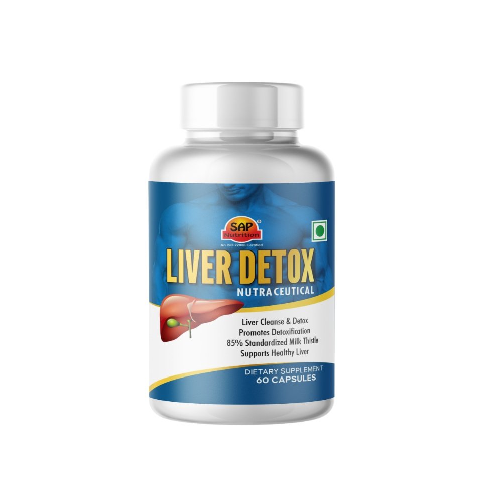 SAP Nutrition Liver Detox | 85% Standardized Milk Thistle | Liver Health & Wellness Support | 60 Capsules
