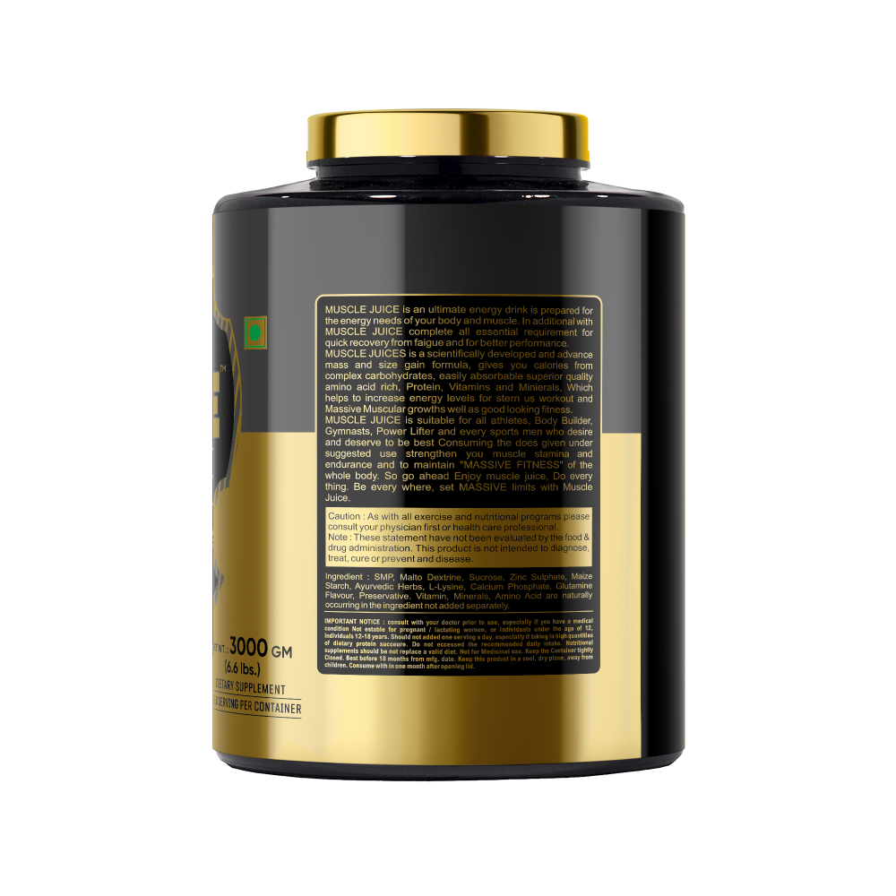 SAP Nutrition Muscle Juice Gainer – 24g Protein with L-Lysine, Arginine & Glutamine - Image 3