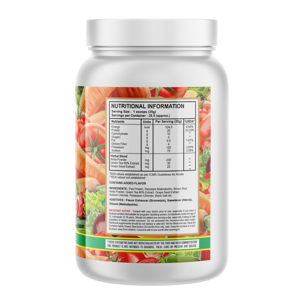 SAP Nutrition Plant Protein Powder | 20g Protein, Zero Sugar & 0.5g Fat | Dairy, Gluten & Soy Free | 1kg - Image 2