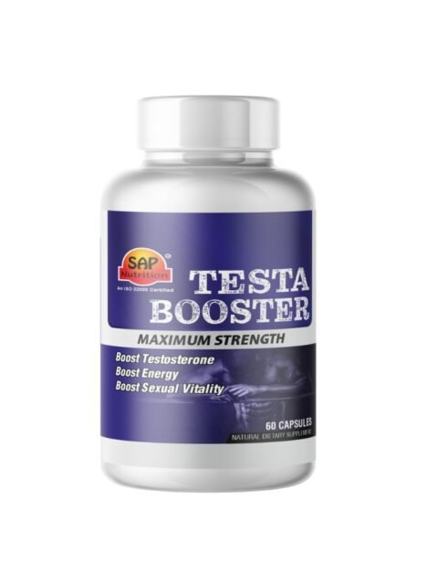 SAP Nutrition Testa Booster Maximum Strength | Men’s Energy, Performance & Vitality Support | 60 Capsules