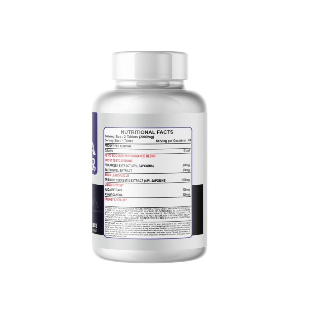 SAP Nutrition Testa Booster Maximum Strength | Men’s Energy, Performance & Vitality Support | 60 Capsules - Image 3