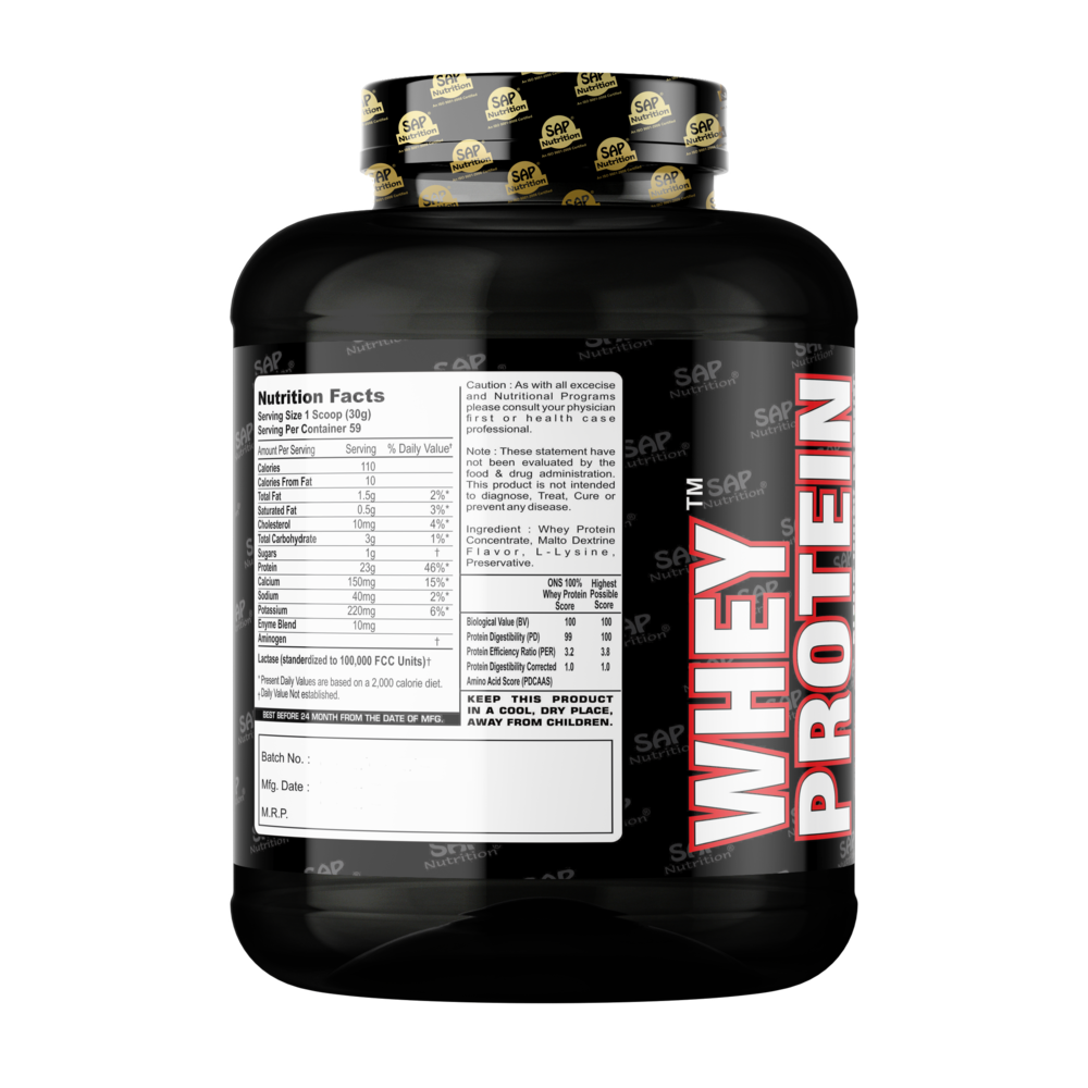 SAP Nutrition Whey Protein – 23g Protein & 4.8g BCAAs - Image 2
